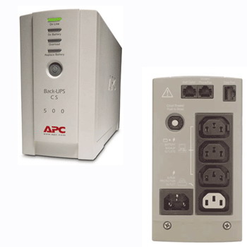 Джерело безперебійного живлення APC Back-UPS CS 500VA/300W, USB, 3+1 C13