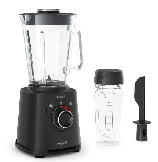 Блендер Tefal стаціонарний Perfectmix+ 1200Вт, чаша-2000мл, ємність для смузі, скло, чорний