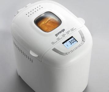 Хлібопічка Gorenje 550Вт, програм-15, макс.вага -0.9кг, форма прямокутник, пластик, білий