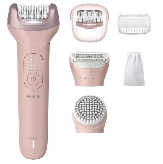 Епілятор Philips Series 9000 дисковий, аккумул., пінцет.-32, волог.+сух., насадок-4, футляр, рожевий