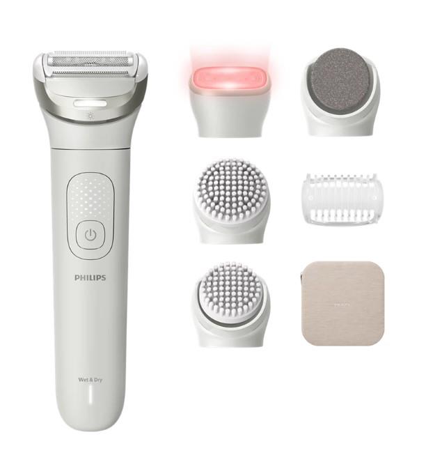Епілятор Philips Series 9900 дисковий, аккумул., пінцет.-32, волог.+сух., насадок-6, футляр, білий