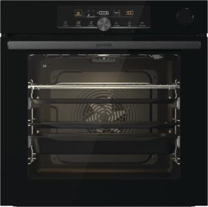 Духова шафа Gorenje електрична, 77л, A+, пара, дисплей, чорний