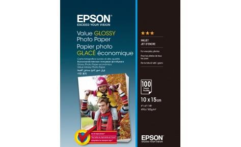 Папір Epson 100mmx150mm Value Glossy Photo Paper 100 арк.