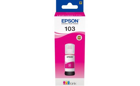 Контейнер з чорнилом Epson 103 EcoTank L1110/L1250/L3100/L3101/L3110/L3150/L3151/L3156/L3200/L3201/L3250/L3251/L3256/L3260/L3266/L3550/L3560/L5190/L5590/L5290 magenta