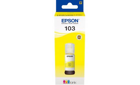 Контейнер з чорнилом Epson 103 EcoTank L1110/L1250/L3100/L3101/L3110/L3150/L3151/L3156/L3200/L3201/L3250/L3251/L3256/L3260/L3266/L3550/L3560/L5190/L5590/L5290 yellow