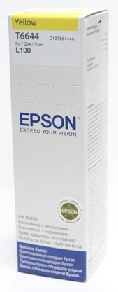 Контейнер з чорнилом Epson T6644 EcoTank L110/L120/L121/L1300/L1455/L210/L300/L3050/L3060/L3070/L355/L382/L386/L486/L550/L605/L655/L364/L132/L222/L312/L366/L456/L566 yellow