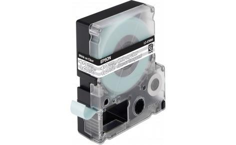 Картридж зі стрічкою Epson LK4TWN принтерів LW-300/LW-400/LW-400VP/LW-600P/LW-700/LW-Z710/LW-900P/LW-1000P/LW-Z5000BE Clear White/Clear 12mm/9m