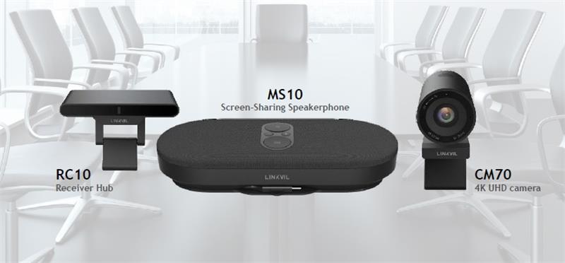 Система для Відеоконференцій Fanvil CA400, USB Camera CM70, Speakerphone MS10, Receiver RC10, 4 Quick Key, 5 digital zoom, 8-array mic, WI-FI, 4K UHD Screen-sharing