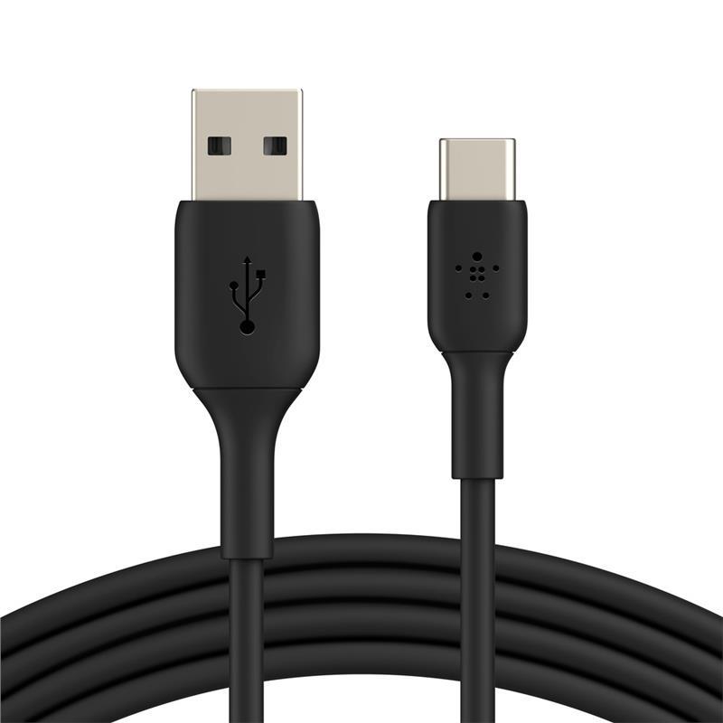 Кабель Belkin USB-A > USB-C заряджання/синхронізації 15Вт, 1м, PVC, чорний
