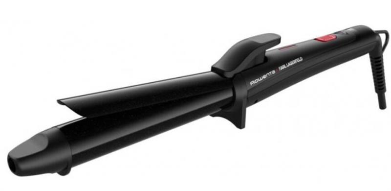 Плойка Rowenta x Karl Lagerfeld Curling Tong, 47Вт, D -25mm, >200С, кераміка, турмалін, чорний