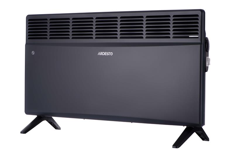 Конвектор ARDESTO CH-2500MCA, 2500 Вт, 25 м2, закритий нагрів. елемент, IP24, мех. керування, антрацит матовий