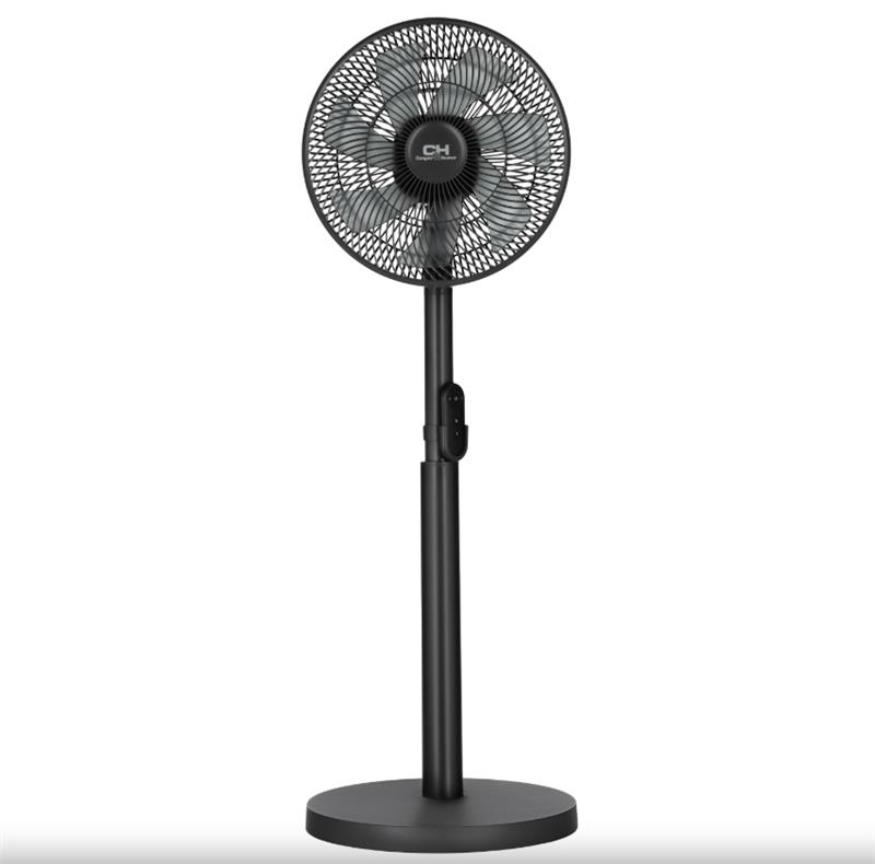 Вентилятор Cooper&Hunter CH-RFF1270RT підлоговий, 32см, 18Вт, пульт ДУ, висота 80-100см, Bluetooth кер-ня, сірий