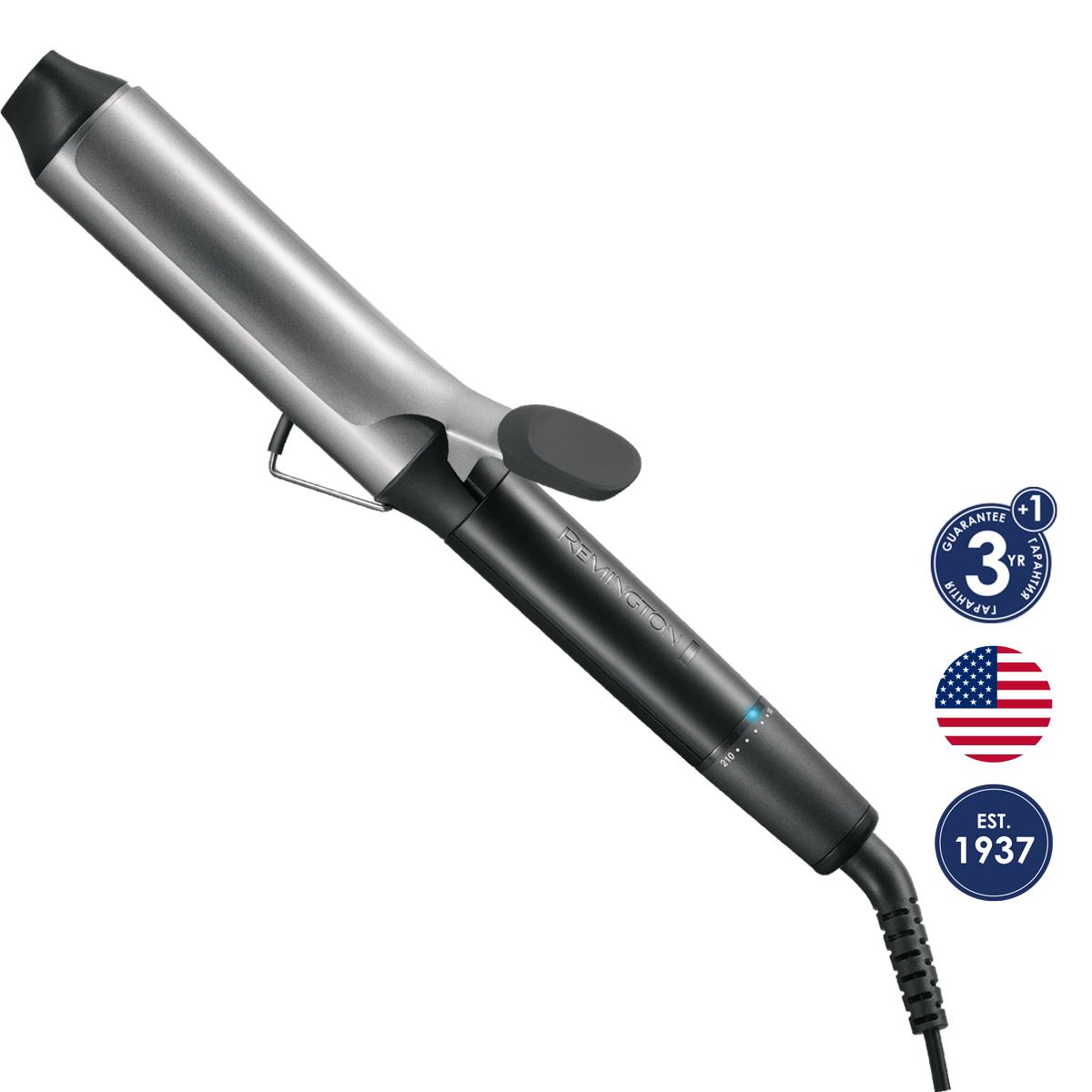 Плойка Remington Pro Big Curl, 56Вт, темп.режимів-8, D-38mm, 140-210С, кераміка, чорний
