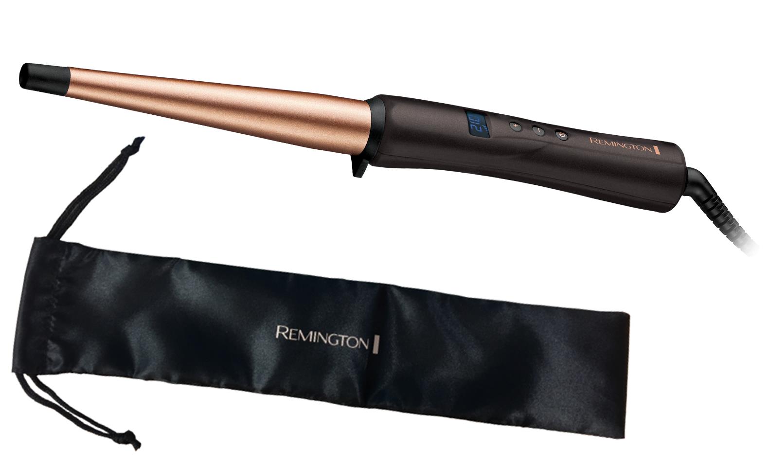 Конусная плойка Remington CI5700 Copper Radiance, 42 Вт, керамич. покрытие, 13-25 мм, черный\бронза