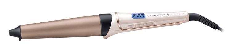 Плойка Remington ProLuxe, конусна, 54Вт, темп.режимів-11, D-25-38mm, 120-210С, дисплей, кераміка, рожево- золотий