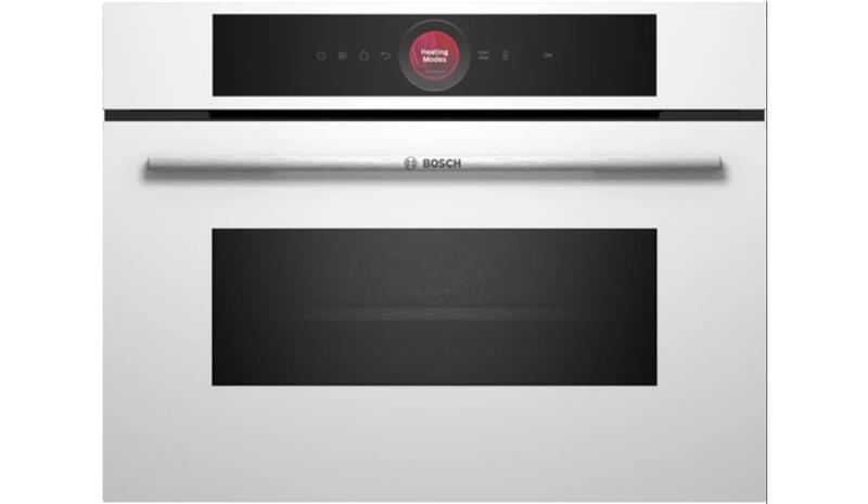 Духова шафа Bosch електрична компактна, 45л, A, дисплей, конвекція, ф-ція мікрохвиль, білий