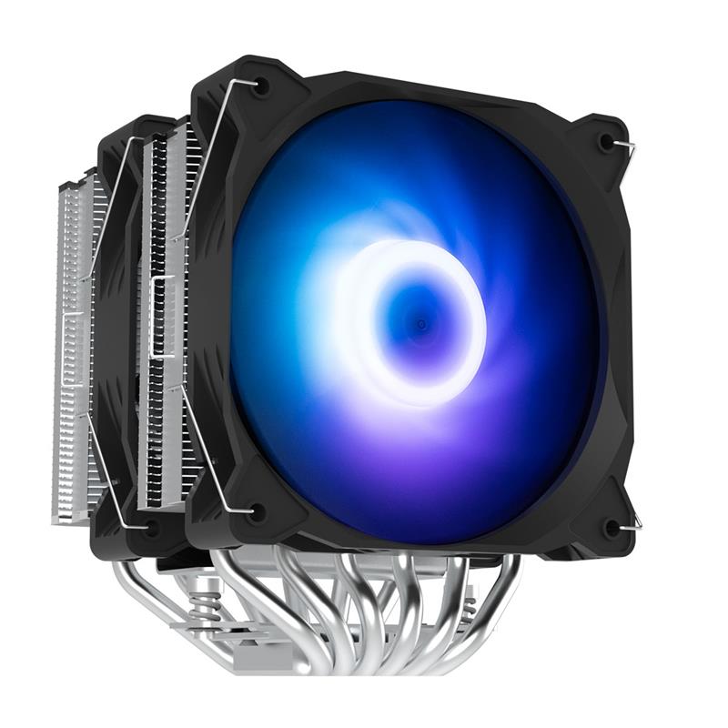 Процесорний кулер Zalman CPNS12X BP ARGB, LGA1851, 1700, 1200, 115x, AM5, AM4, 4pin PWM, 3pin+5VARGB, TDP260W, чорний