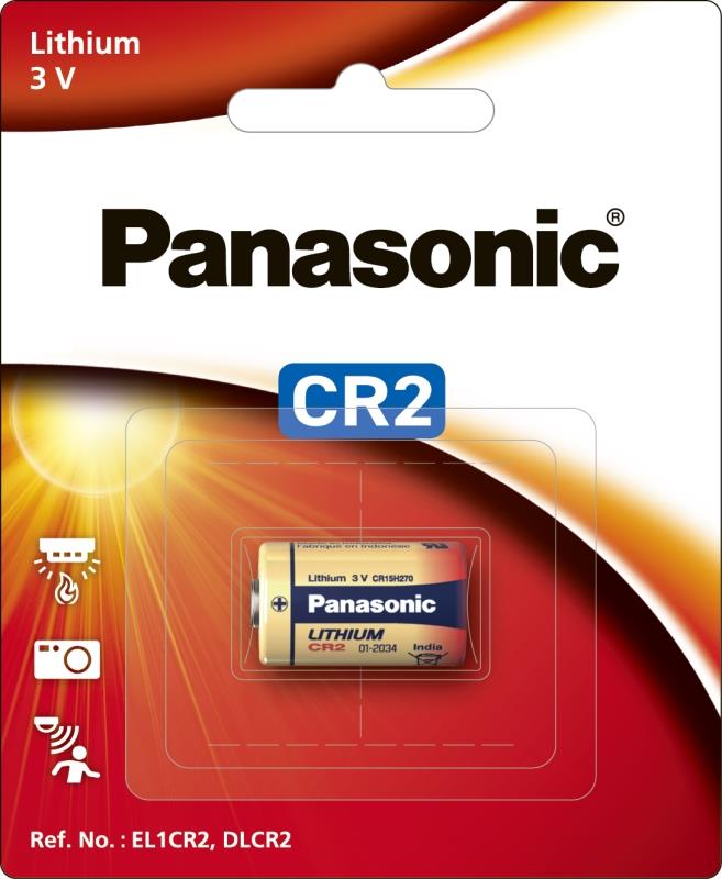 Батарейка Panasonic літієва CR2 блістер, 1 шт.