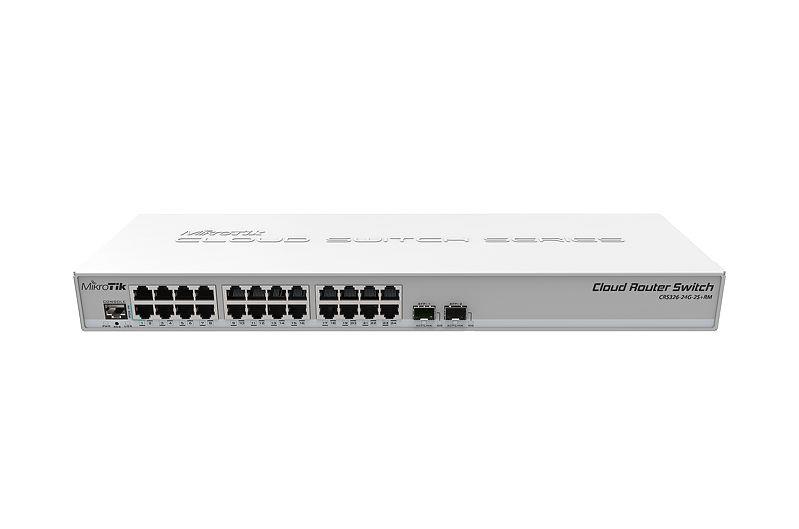 Комутатор MikroTik Cloud Router Switch CRS326-24G-2S+RM