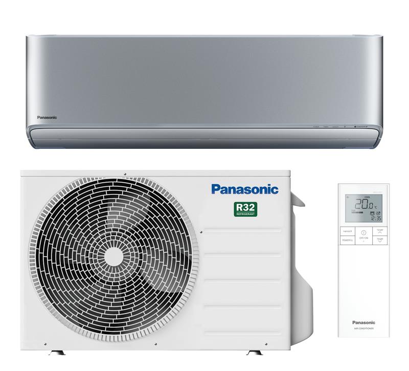 Кондиціонер Panasonic Etherea 35м2 інвертор 12000BTU 3.5кВт A+++/A+++ -20°С Wi-Fi R32 сріблястий