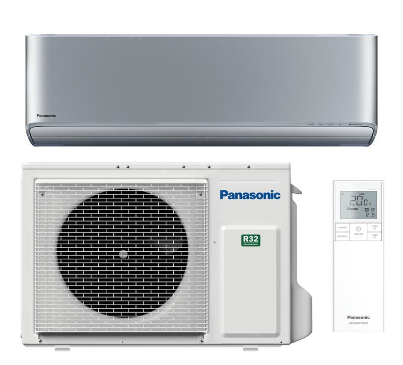 Кондиціонер Panasonic Etherea 52м2 інвертор 18000BTU 5.0кВт A+++/A++ -20°С Wi-Fi R32 сріблястий