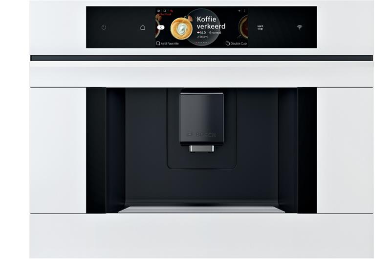 Кавомашина Bosch вбудована, 2.4л, зерно+мелена, автомат.капуч, LED-дисплей, білий