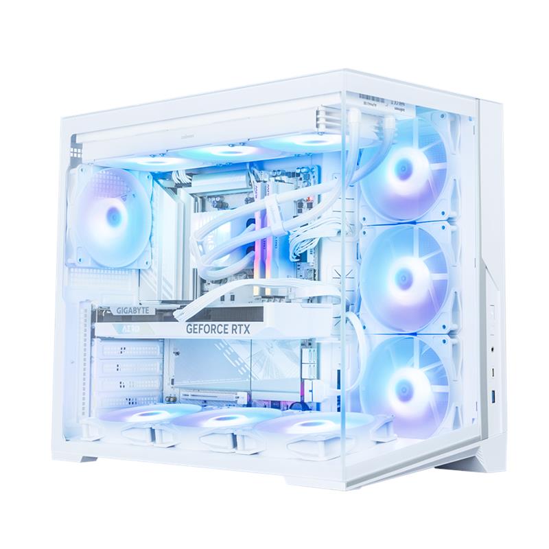 Корпус Zalman D40 без БЖ, 1xUSB3.0, 1xUSBType-C, 7x120мм ARGB, VGA 410мм, LCS ready, TG Side/Front Panels, ATX, білий