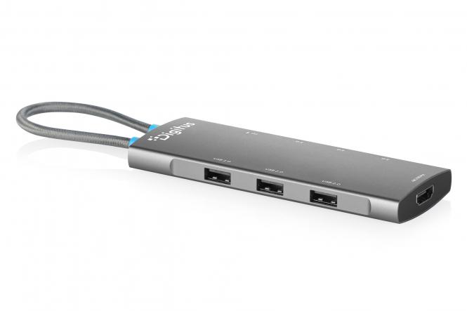 Док-станція DIGITUS USB-C > HDMI/5xUSB-A/USB-C/PD