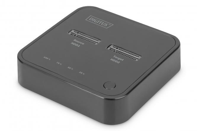 Док-станція DIGITUS Dual M.2 NVMe SSD USB Type-C 3.2 Black