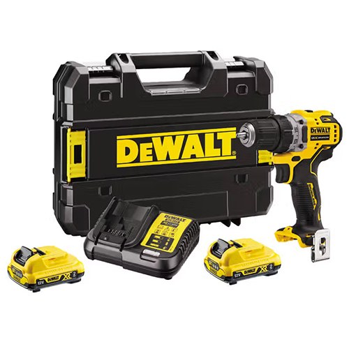 Дриль-шурупокрут DeWalt XR Li-Ion 12В акб 2х2А·год 57.5Нм 425-1500об/хв патрон 10мм кейс 1.1кг