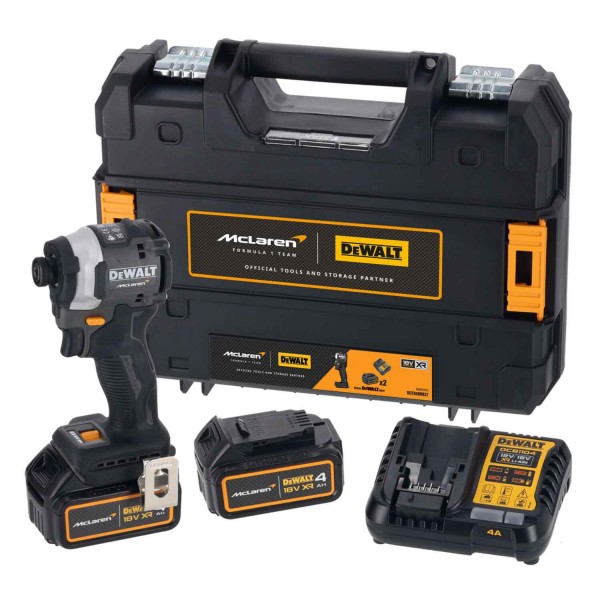 Шурупокрут ударний акумуляторний DeWalt XR Li-Ion 18В акб 2х4А·год 205Нм 3250об/хв 3800уд/хв кейс TSTAK, ЗП 1.0кг