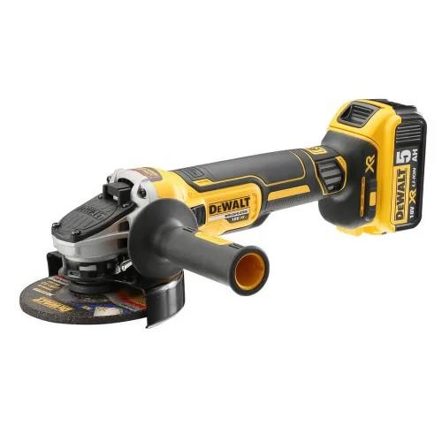 Шліфмашина кутова акумуляторна DeWalt XR Li-lon 18B 125мм 2х5А·год 9000об/хв кейс 1.74кг
