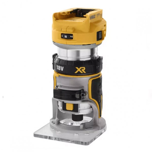 Фрезер акумуляторний DeWalt XR Li-lon 18В цанга 6 та 8мм 16000-25500об/хв 30мм 1.54кг без АКБ та ЗП