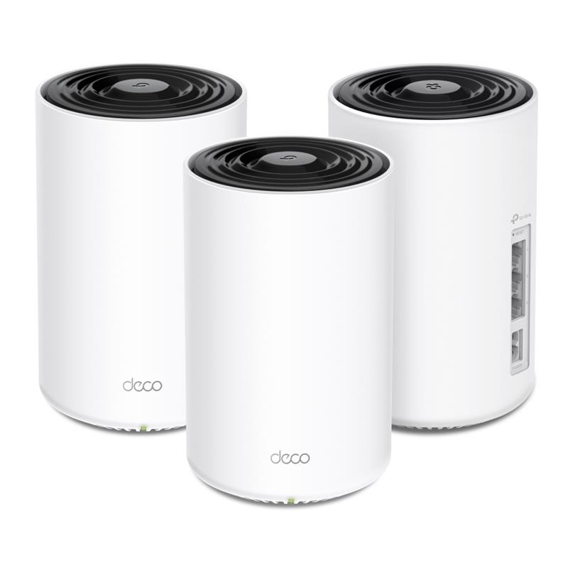 Система WiFi-Mesh TP-LINK Deco PX10 AX1500, 3xGE LAN/WAN, 3 мод, Powerline AV1000