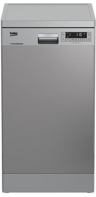 Отдельно стоящая посудомоечная машина Beko DFS26025X - 45 см./10 компл./6 прогр./А++/серый