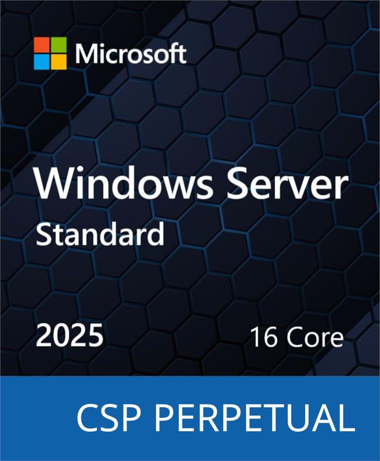 Програмний продукт Microsoft Windows Server 2025 Standard - 16 Core License Pack