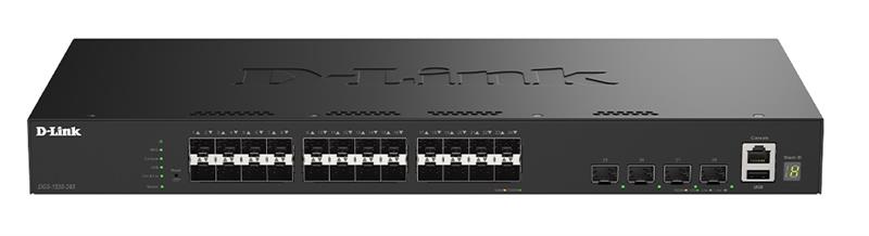 Комутатор D-Link DGS-1530-28S 24xSFP, 4xSFP+, Керований, L2+