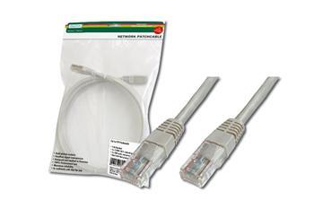 Патч-корд DIGITUS CAT 5e UTP, 1.5м, AWG 26/7, Cu, PVC, сірий
