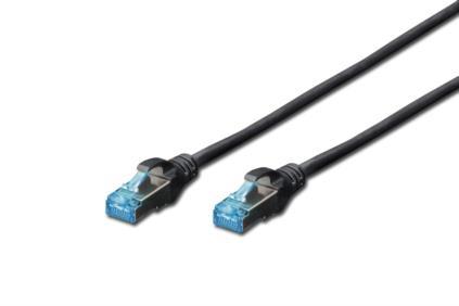 Патч-корд DIGITUS CAT 5e SF-UTP, 2м, AWG 26/7, Cu, PVC, чорний