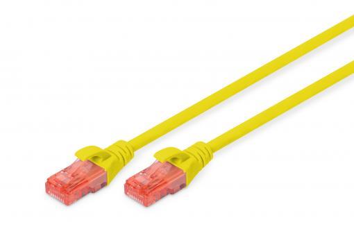 Патч-корд DIGITUS CAT 6 UTP, 0.25м, AWG 26/7, Cu, LSZH, жовтий