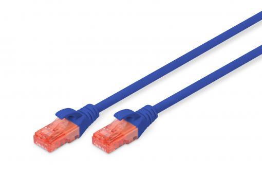 Патч-корд DIGITUS CAT 6 UTP, 10м, AWG 26/7, Cu, LSZH, синій
