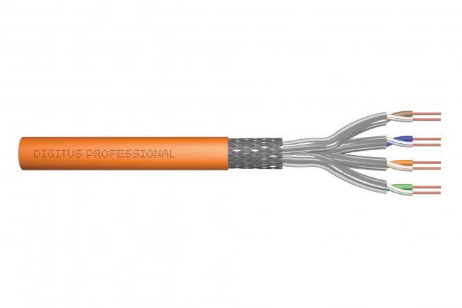 Кабель "вита пара" DIGITUS CAT 7 S-FTP, 500м, AWG 23/1, LSZH, помаранчевий