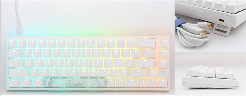 Клавиатура Ducky One 2 SF, Cherry Black, RGB LED, RU, White