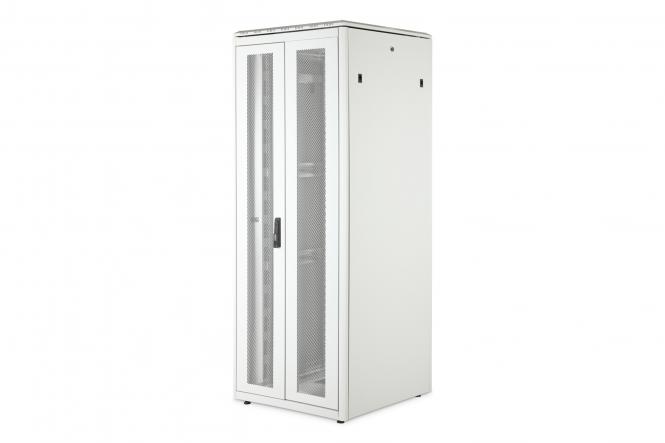 Шафа DIGITUS 19", 42U, Network Unique, подвійні перфоровані двері, 800x800 мм, 800кг максимально, сіра