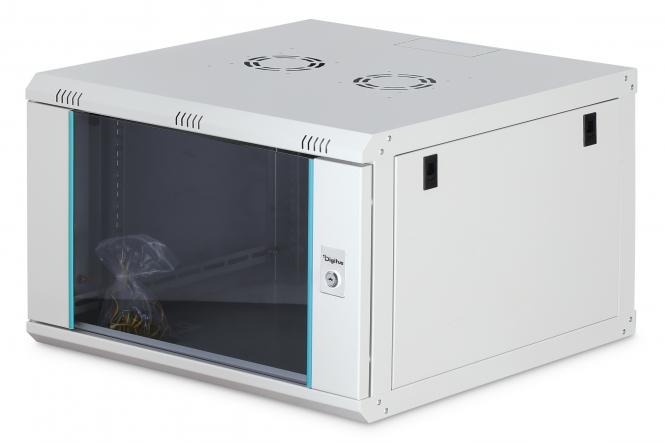Шафа DIGITUS 19", 7U, Wall Mounting Dynamic-N, 600x600 мм, 60кг максимально, розібрана, сіра