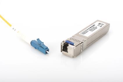 Модуль DIGITUS SFP+ 10 Gbps, Bi-dir.Module, SM, LC Simplex, with DDM feature, Tx1270/Rx1330, 10км