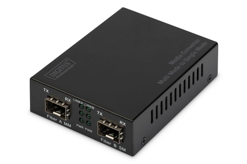 Медіа конвертор DIGITUS Gigabit, MM SFP / SM SFP, 850/1550nm