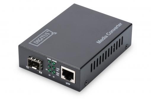 Медіа конвертор DIGITUS 10G Base-T to 10G Base-R, supports 1G Base-T to 1G Base-X, 2.5G Base-T to 2.5G Base-X, 5G Base-T to 5G Base-R and 10G Base-T to 10G Base-R