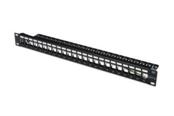 Рама DIGITUS 19", 1U, для складальної патч-панелі 24 порти, чорна