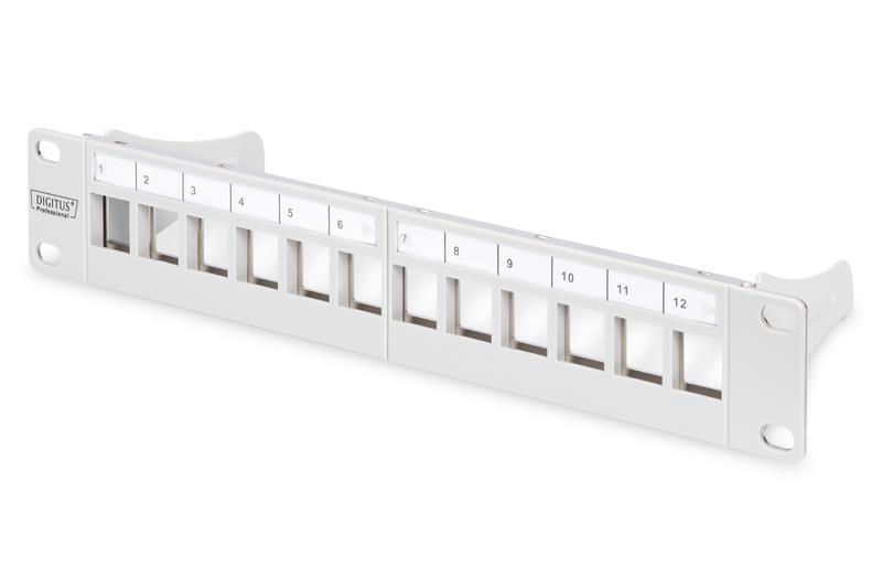 Рама DIGITUS 10", 1U, для складальної патч-панелі 12 портів, сіра